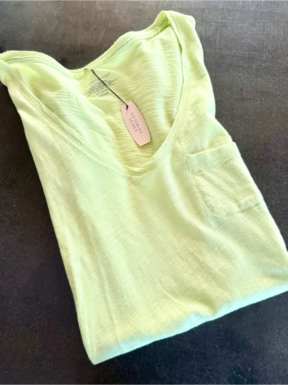 Victoria's Secret Mint Green V-Neck Short Sleeve Tee